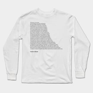 Gustavo Bueno Frases Long Sleeve T-Shirt